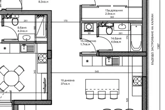 3-bedroom apartment in Plovdiv, Kyuchuk Parij