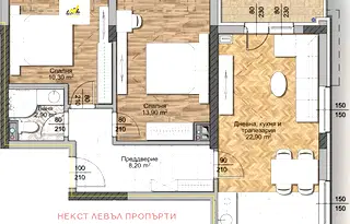 Тристаен апартамент с асансьор в Овча купел, София