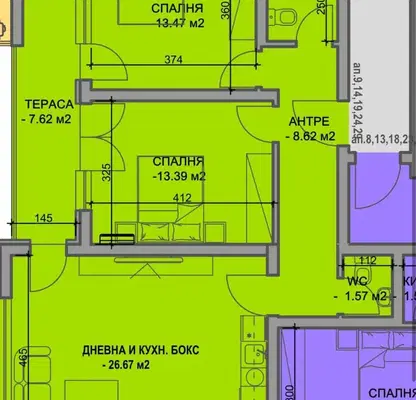 Снимка 2 — Тристаен апартамент в Пловдив, Южен