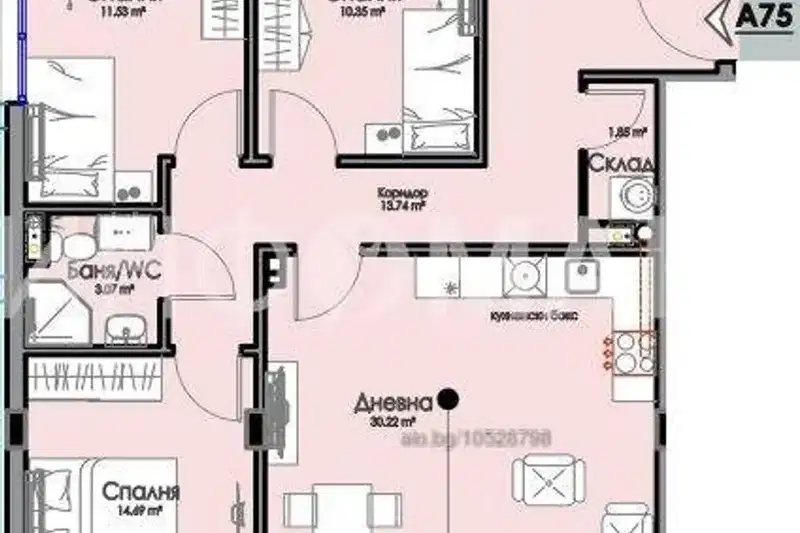 4-bedroom apartment in Burgas, Horizont