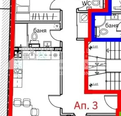 Снимка 4 — Многостаен апартамент в Пловдив, Кършияка