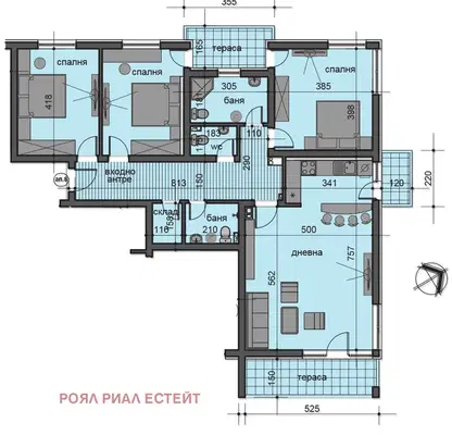 Снимка 2 — Просторен 4-стаен апартамент с три тераси в Остромила, Пловдив