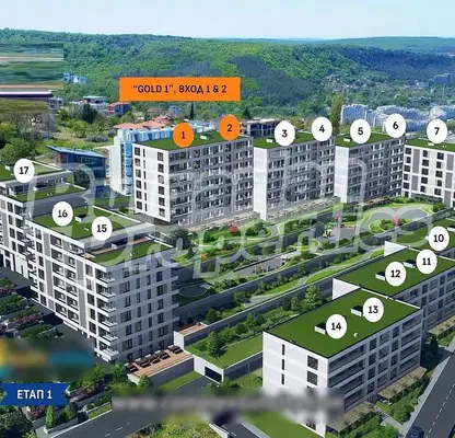 Снимка 4 — 2-стаен апартамент с градина в Галата, Варна