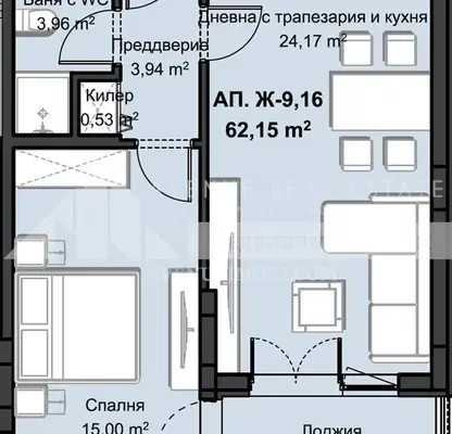 Снимка 3 — Двустаен апартамент в Пловдив, Христо Смирненски