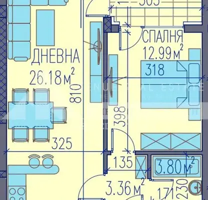 Снимка 4 — Двустаен апартамент в Пловдив, Каменица 2