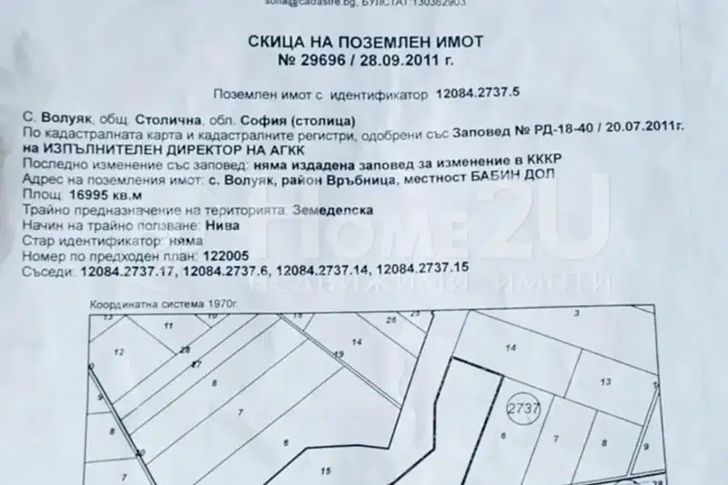 Земеделски имот в София, с. Волуяк
