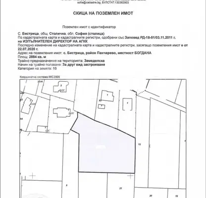 Снимка 3 — Парцел в с. Бистрица