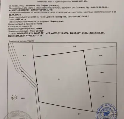 Снимка 3 — Парцел в с. Лозен