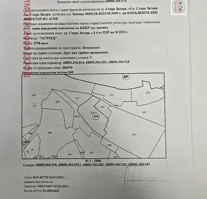 Photo 2 — Plot in Stara Zagora, Tri Chuchura - Sever