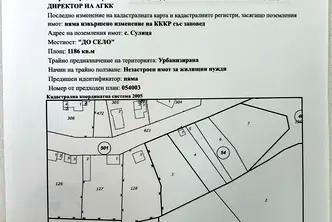 Парцел в Стара Загора, с. Сулица