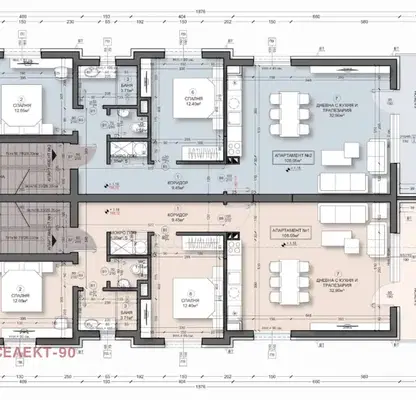 Снимка 3 — Тристаен апартамент в Перник, Център