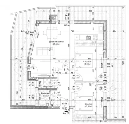 Снимка 5 — Тристаен апартамент във Варна, Левски 1