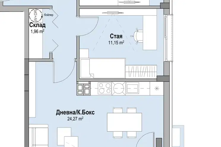 3-bedroom apartment in Burgas, Slaveikov