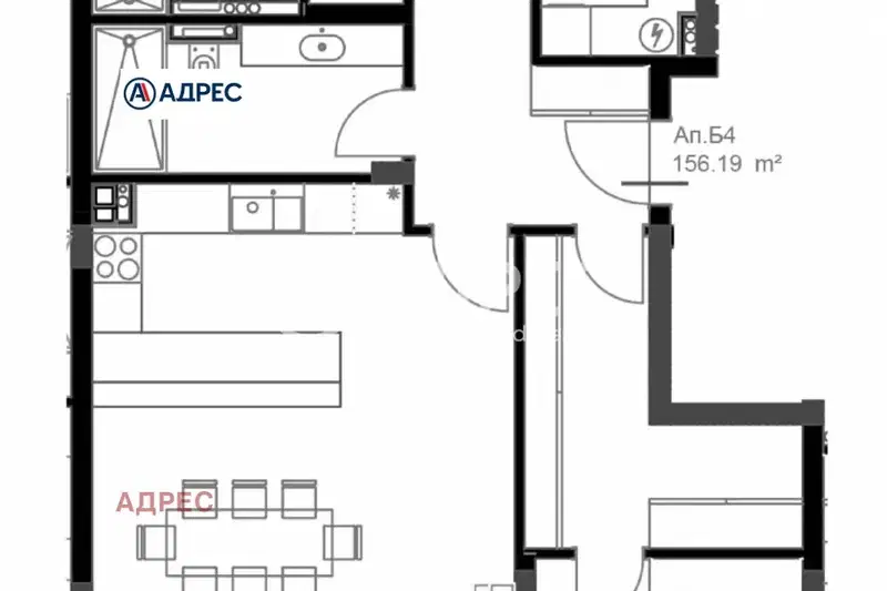 4-bedroom apartment in Varna, Briz