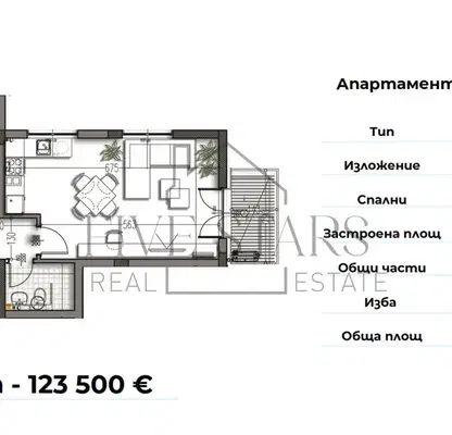 Снимка 5 — Двустаен апартамент във Варна, Изгрев