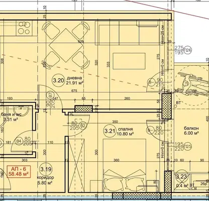 Photo 3 — 2-bedroom apartment in Varna, Vyzrajdane 4
