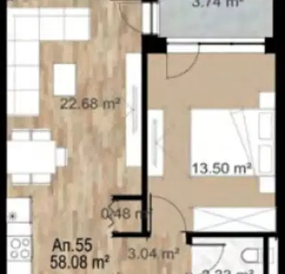 Photo 2 — 2-bedroom apartment in Sofiya, Zona B-18