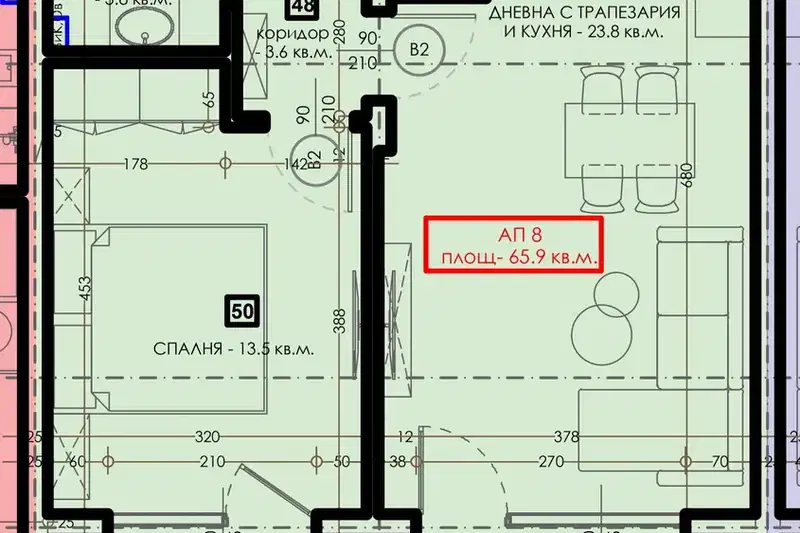 2-bedroom apartment in Oblast Pazardjik, Велин