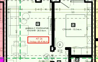 Двустаен апартамент в Пазарджик, Велин