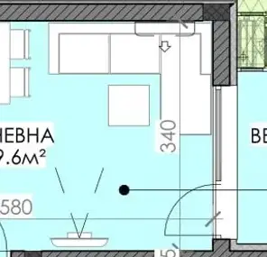 Снимка 2 — Едностаен апартамент в Бургас, Сарафово