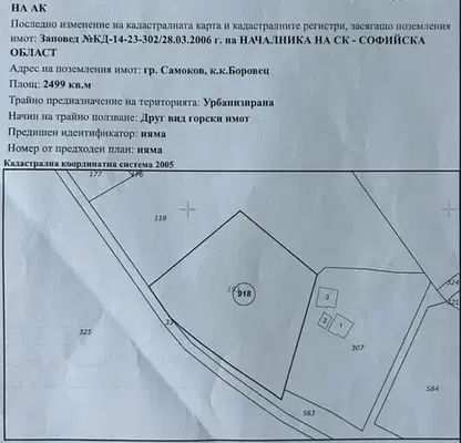 Photo 2 — Plot in област София, Borovec