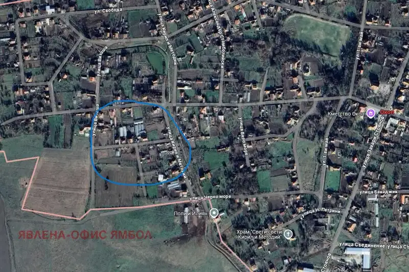 Парцел в Ямбол, с. Окоп