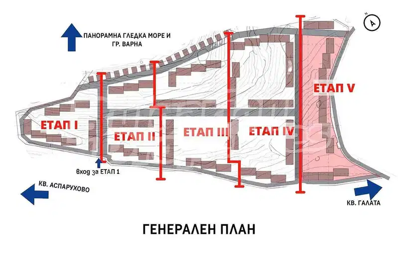 Тристаен апартамент във Варна, Галата