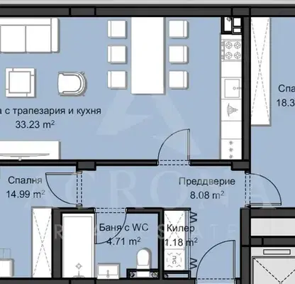 Снимка 4 — Тристаен апартамент в Пловдив, Христо Смирненски