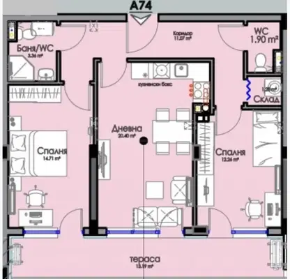 Photo 3 — 3-bedroom apartment in Burgas, Izgrev