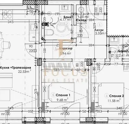 Снимка 5 — Тристаен апартамент в Пловдив, Коматево