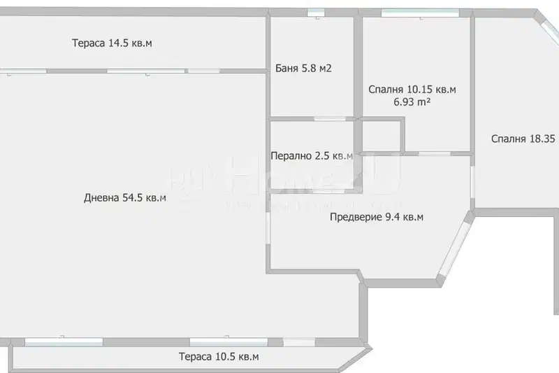 3-bedroom apartment in Varna, Konfuto