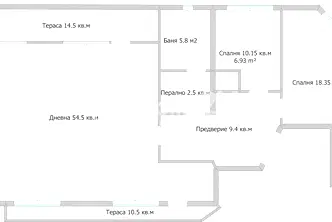 Тристаен апартамент във Варна, Конфуто