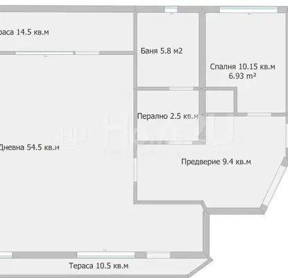 Снимка 2 — Тристаен апартамент във Варна, Конфуто