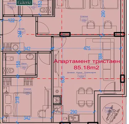 Снимка 3 — Тристаен апартамент в София, Малинова долина