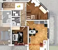 Снимка 2 — Тристаен апартамент с функционално разпределение в Овча купел 1, София