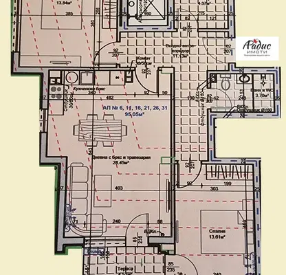 Снимка 2 — Тристаен апартамент в Стара Загора, Самара 1