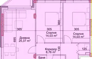 Тристаен апартамент в Благоев, Струмско