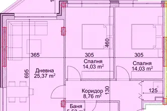 Тристаен апартамент в Благоев, Струмско