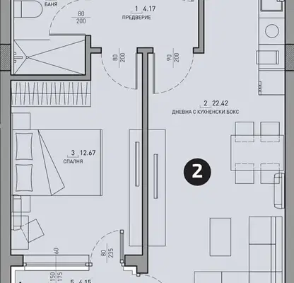 Photo 3 — 2-bedroom apartment in Sofiya, Malinova Dolina