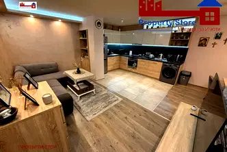 Южен 2-стаен апартамент с панорамна тераса във Виница, Варна