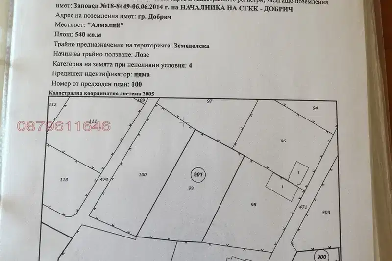 Plot in Dobrich, Lozyata