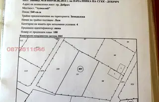 Парцел в Добрич, в.з. Лозята