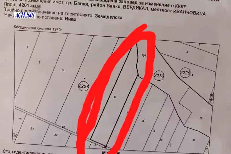 Земеделски имот в София, Банкя