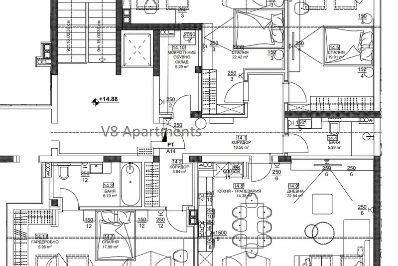 4-bedroom apartment in Pernik, Centyr
