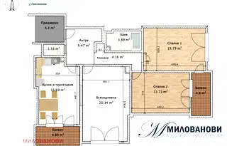 Многостаен апартамент в София, Слатина