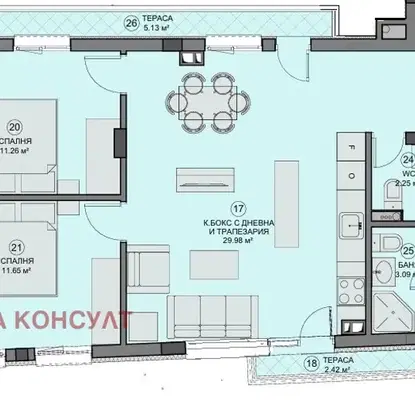 Снимка 5 — Многостаен апартамент в София, Света Троица