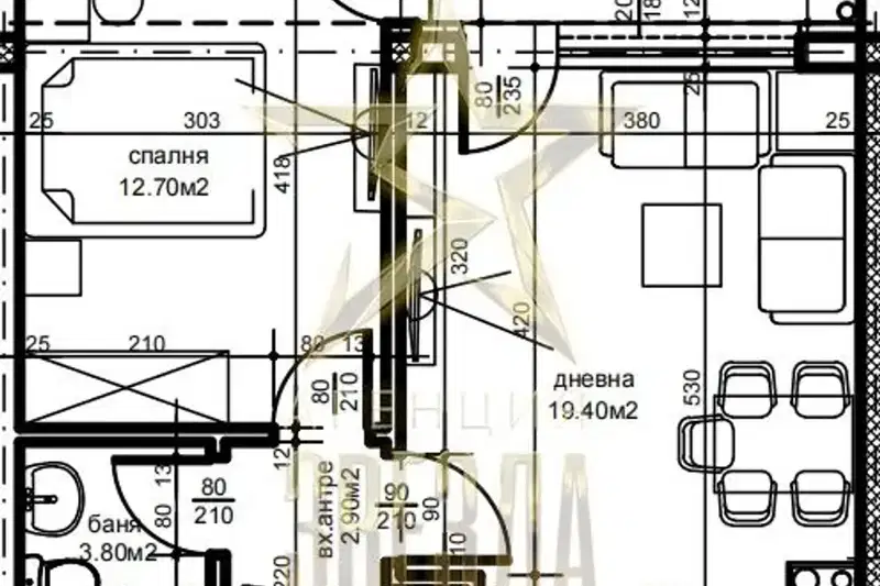 2-bedroom apartment in Plovdiv, Belomorski