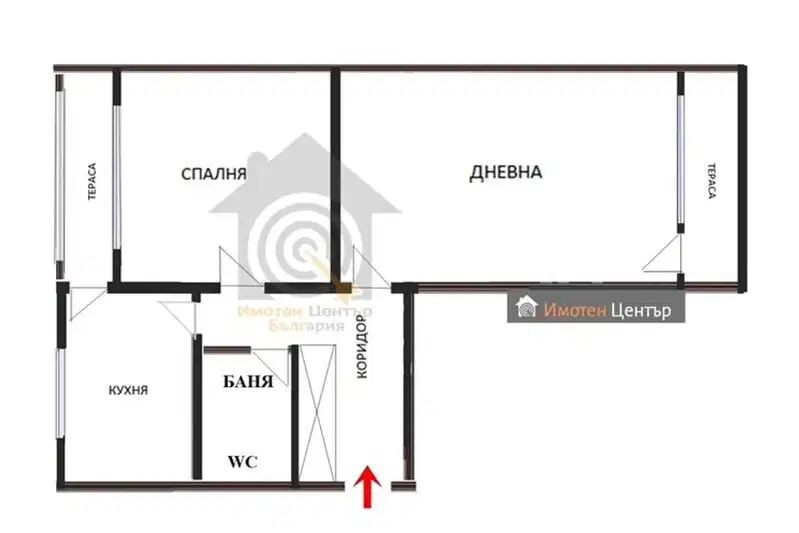 Двустаен апартамент в София, Дружба 1