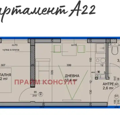 Photo 2 — 2-bedroom apartment in Plovdiv, Hristo Smirnenski