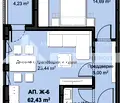 Снимка 2 — Двустаен апартамент в Пловдив, Христо Смирненски